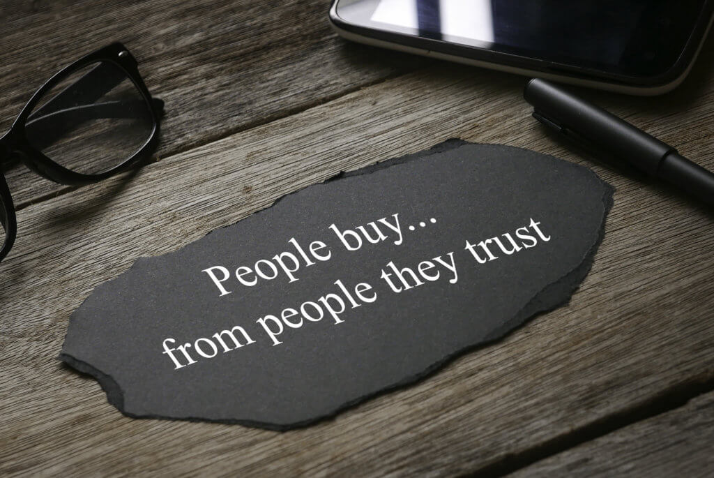 people buy from people they trust